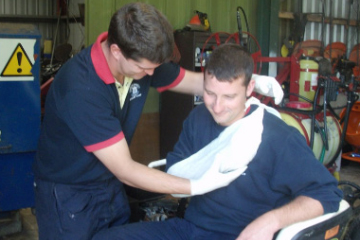 Safety training at work