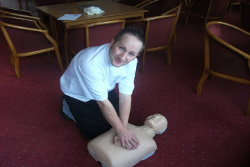 Safety training at work